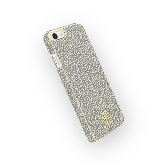 new House of Harlow 1960 ☏ Snap iPhone 6 / 7 / 8 Case ☏ Gold Printed Polka Dots - Picture 6 of 13